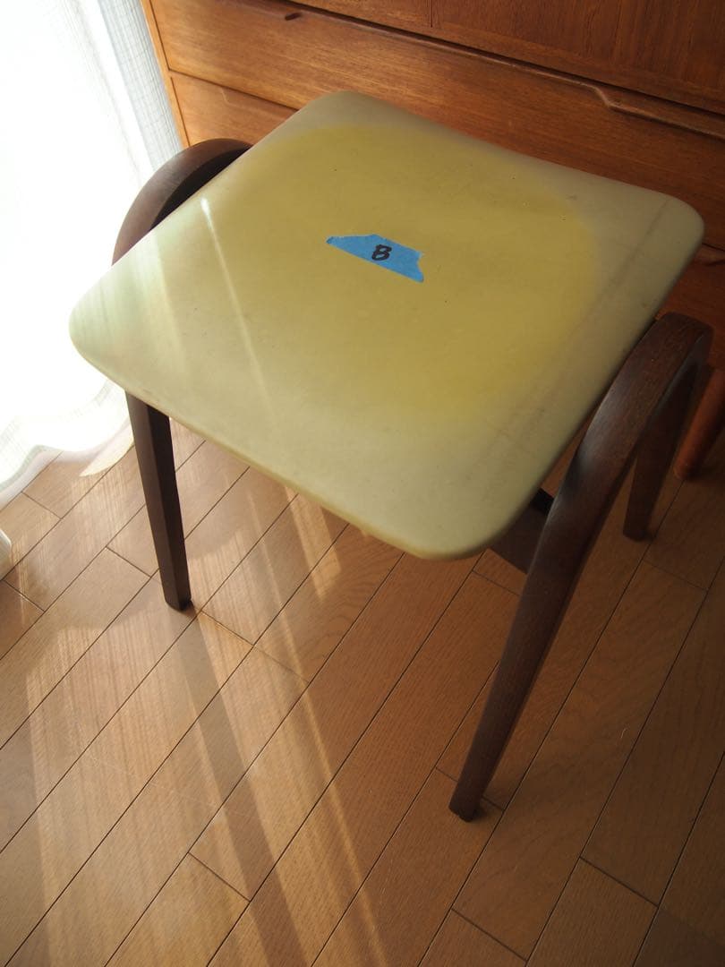 ミナペルホネン 秋田木工 剣持スツールB ハンドメイド タンバリン 生地 チェア