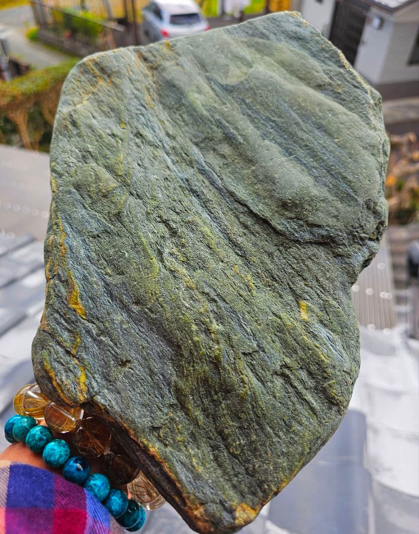 約3㎏以上あり‼️高波動‼️出雲の青石 原石