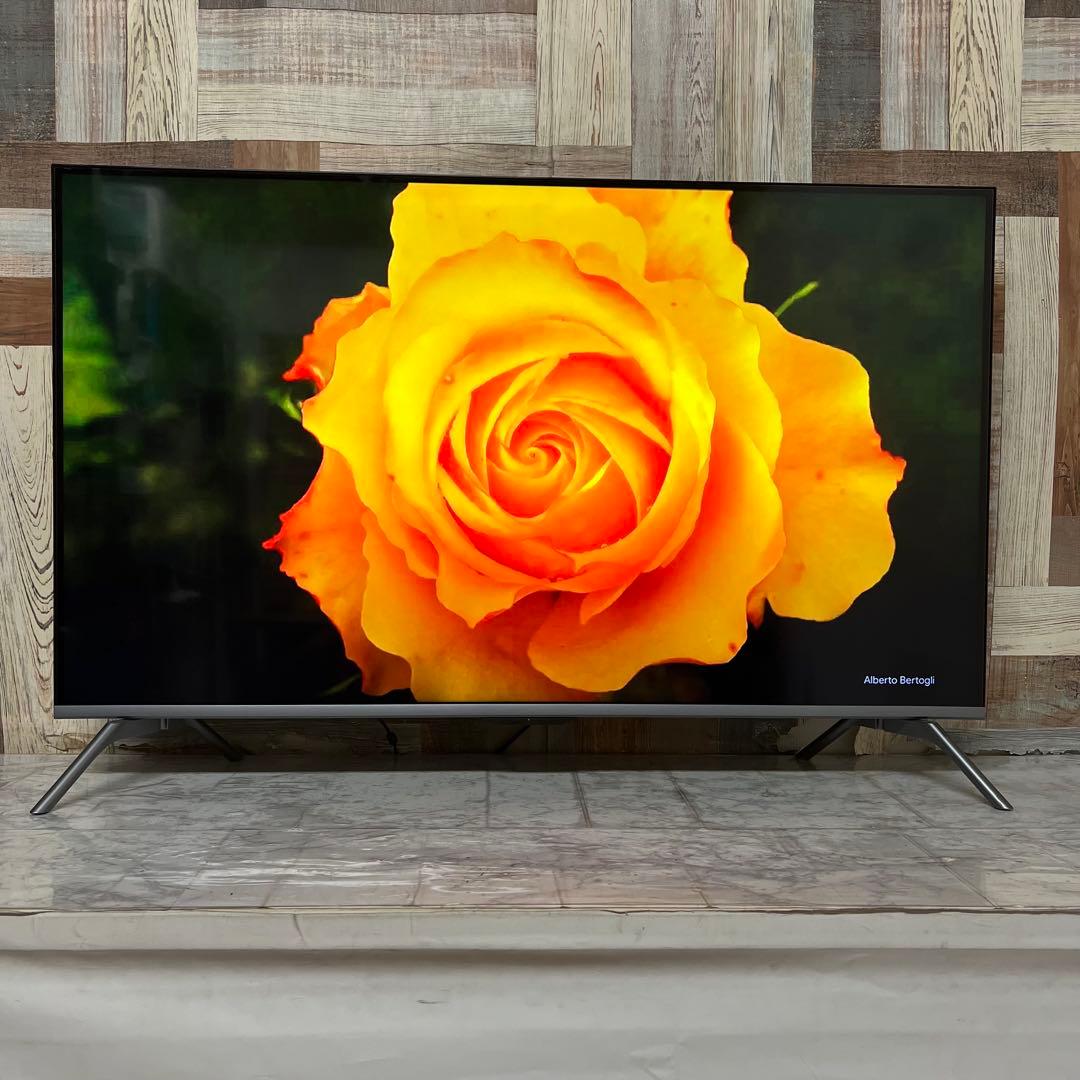 オコジョさん戦用❣️3年前購入ジョワイユ43V型フレームレス4Kチューナ内蔵テレビ