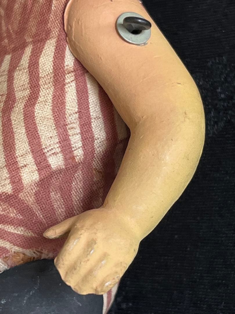 アンティーク ドイツレトロ人形 ジョイントコンポジションヘッドビスクドール