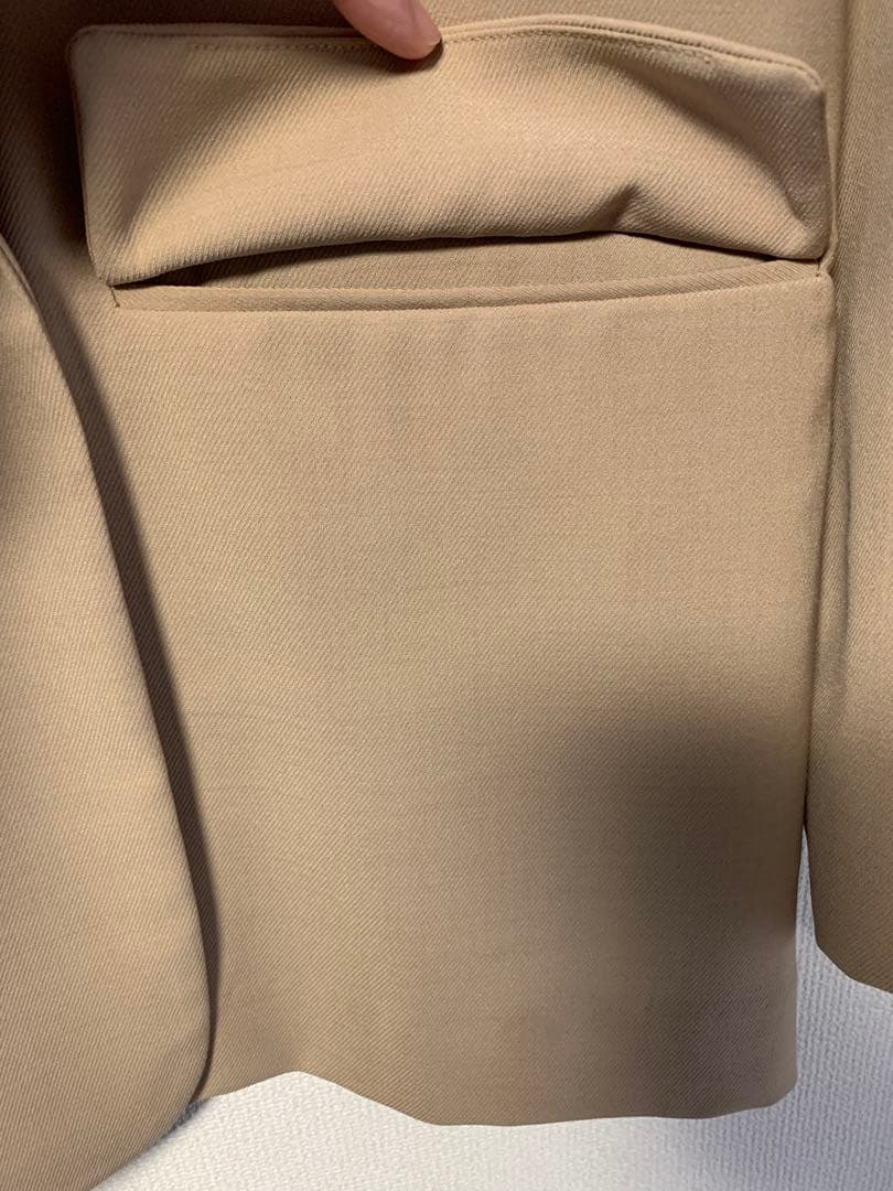 ストレッチツイルテーラードジャケット キャメル RIVE DROITE