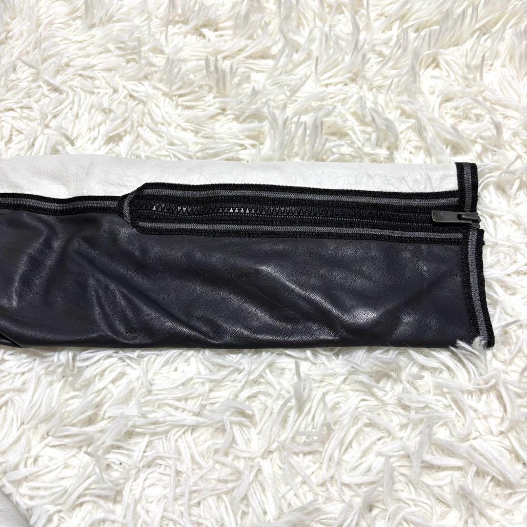 【美品・希少】アルマーニ　コレツォーニ　ライダースジャケット　バイカラー XL