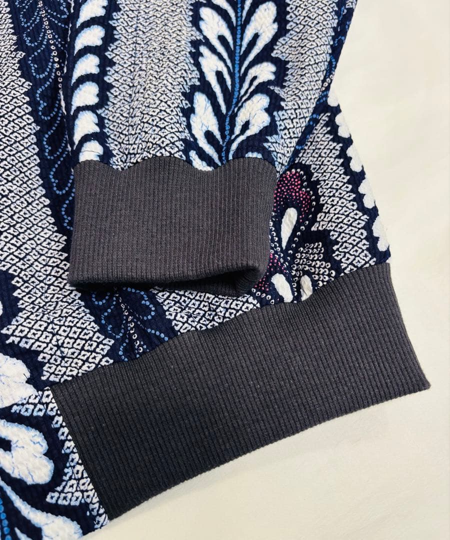 浴衣リメイク92番　有松鳴海絞り一重スカジャン風