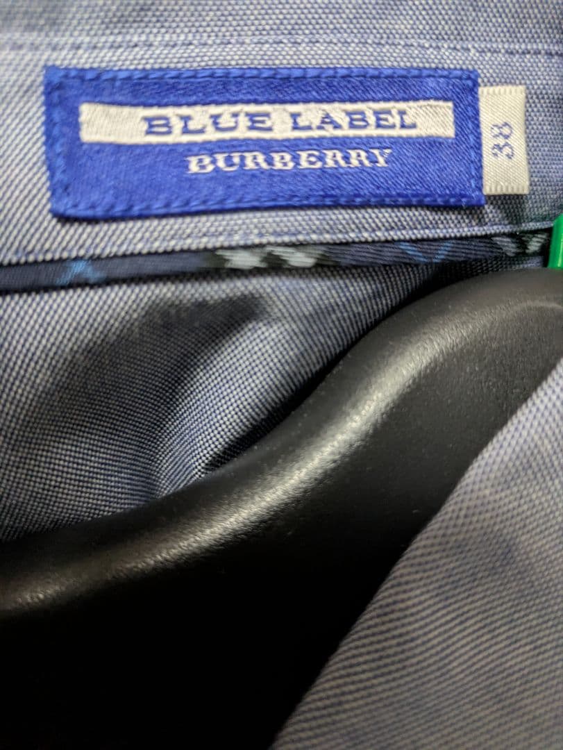 BURBERRY BLUEバーバリーブルーレーベルブラウスシャツロゴ入新品同様