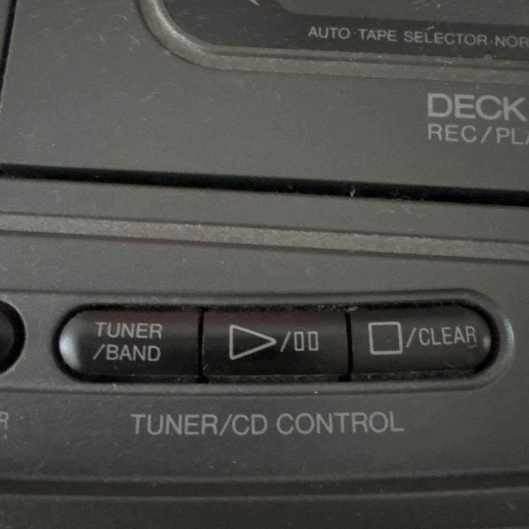 PanasonicポータブルCDプレーヤー Wカセット 電池でコードレス可