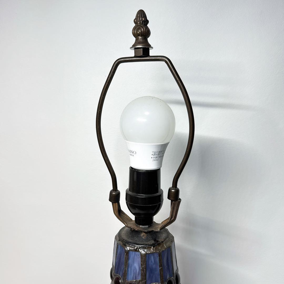 ステンドグラス ランプ ティファニースタイル 蜻蛉 昭和レトロ ヴィンテージ