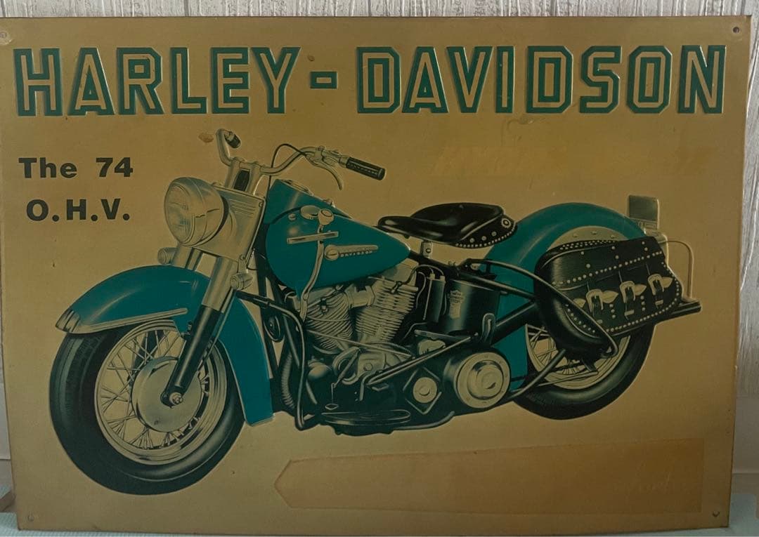 ハーレーダビッドソン　アンティーク　看板