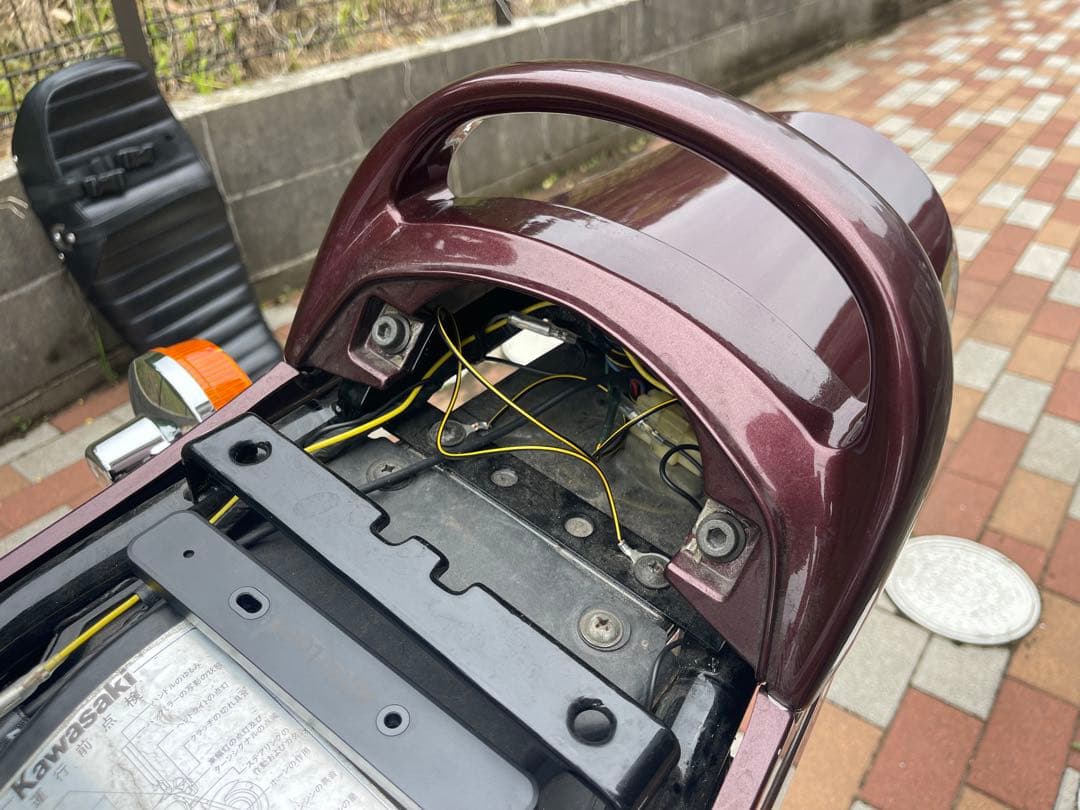 ゼファー750 KAWASAKI 玉虫マルーンカラー 外装