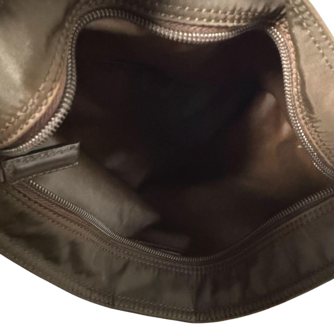 PRADA プラダ　ブラウン ナイロン ショルダーバッグ