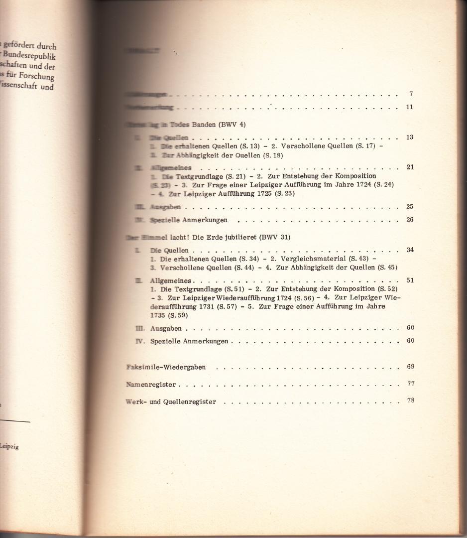 洋書独文 新バッハ全集 批判校訂報告書I/9:復活節第1日曜日のためのカンタータ