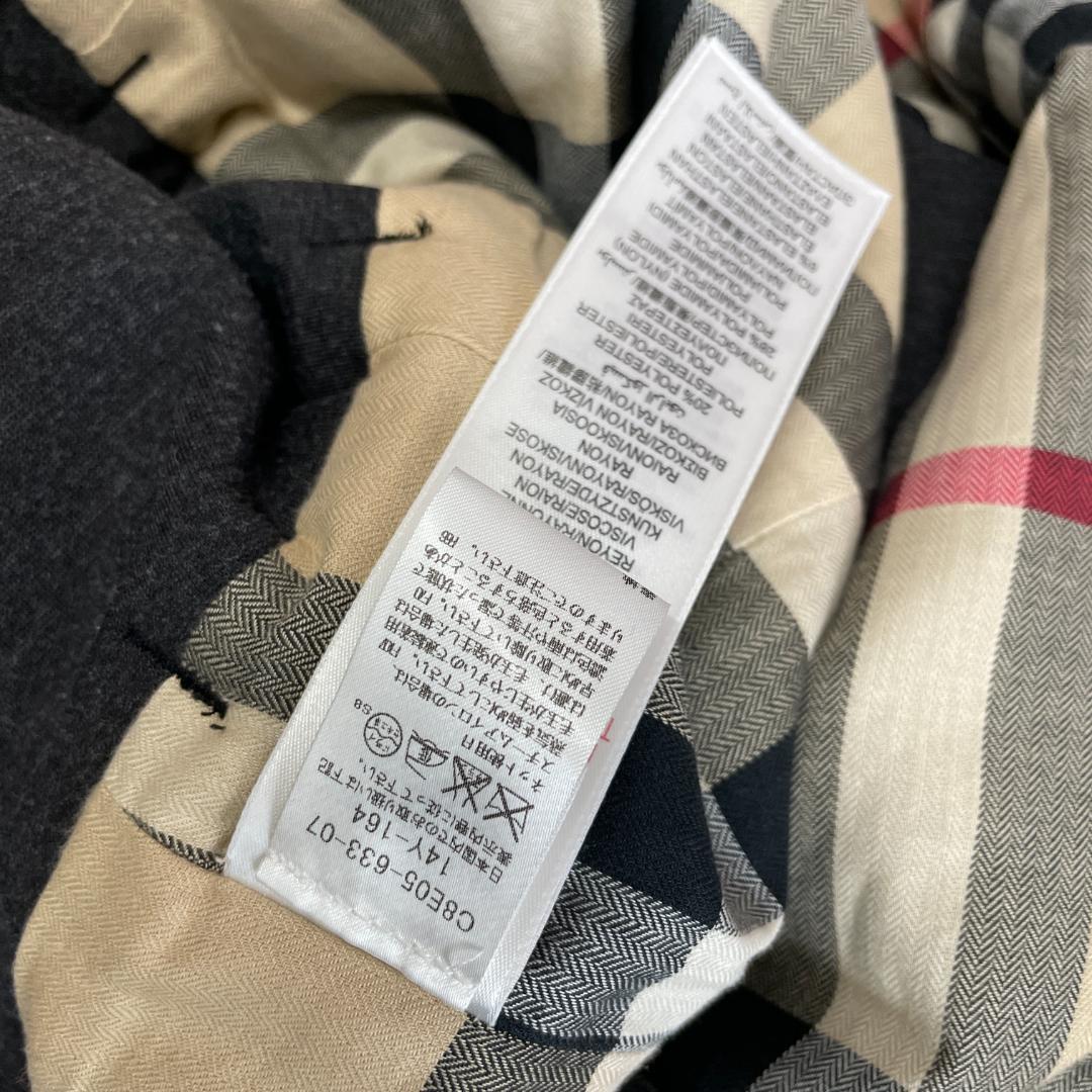 美品　バーバリー　14y 164cm（160cm） ジャケット　チャコールグレー