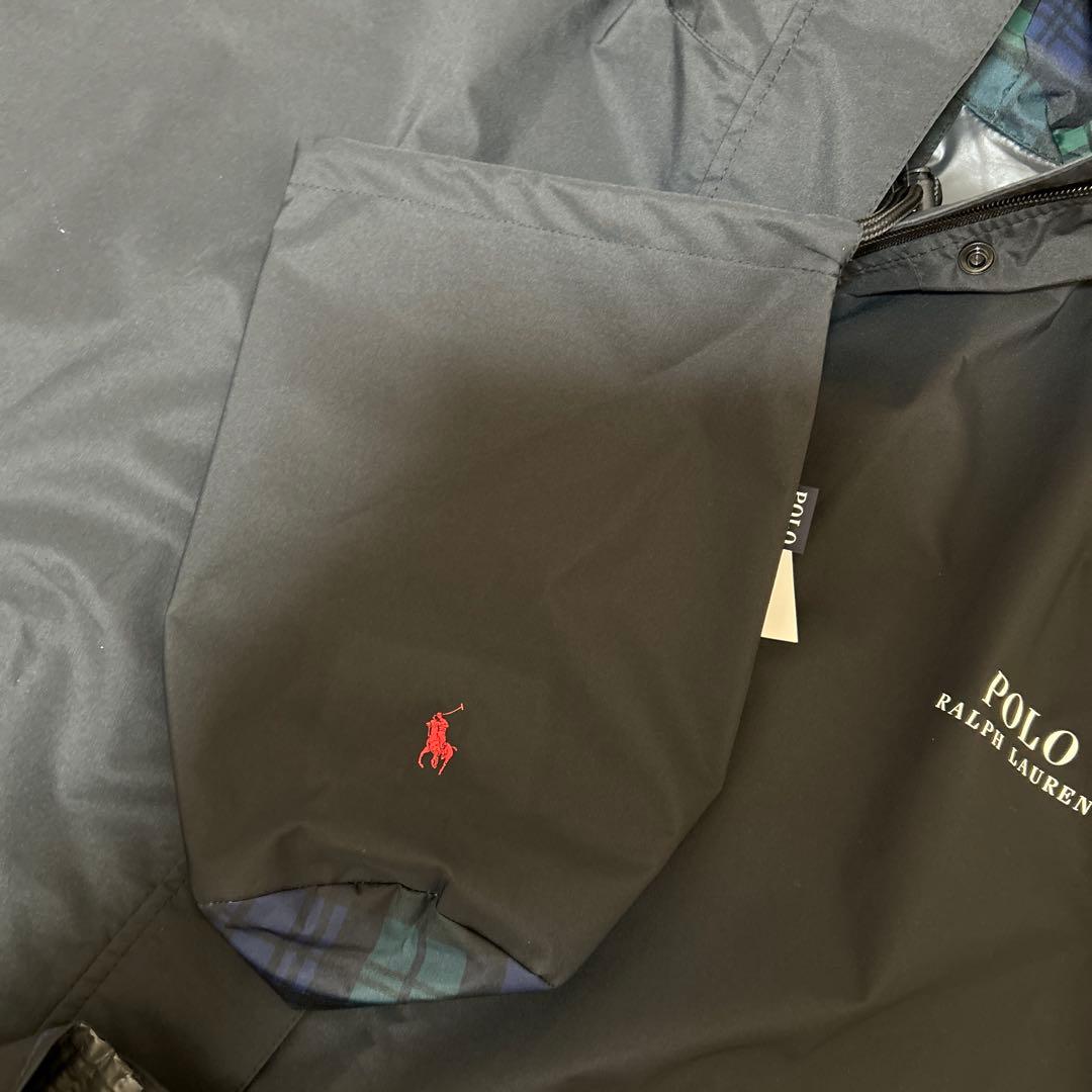 ポロラルフローレン レインポンチョ 雨具 ブラックウォッチ 新品