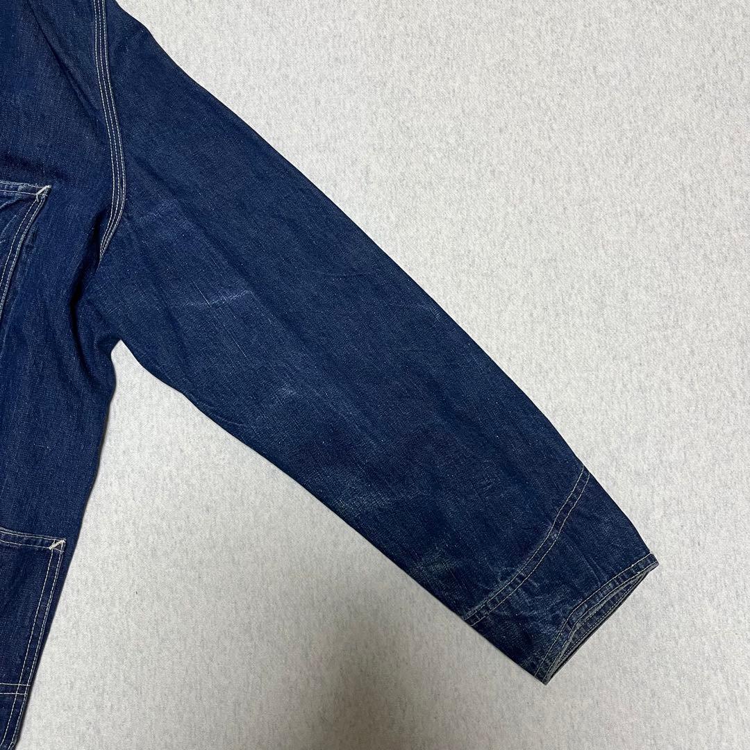 40s Lee 91 j ハウス カバーオール 濃紺 真紺 50s ロングL