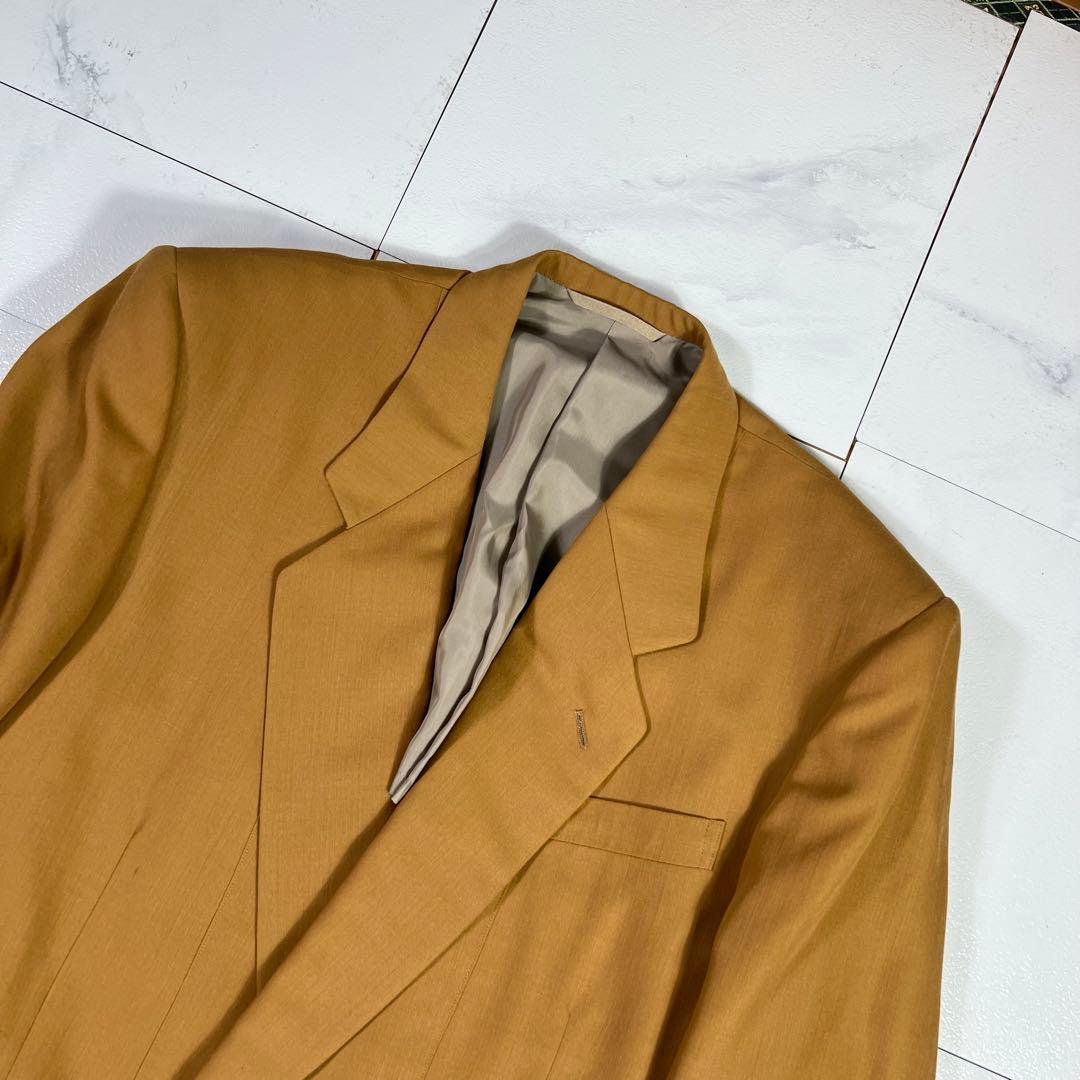 90s Mr.JUNKO ダブル セットアップ スーツ ウール ブラウン L