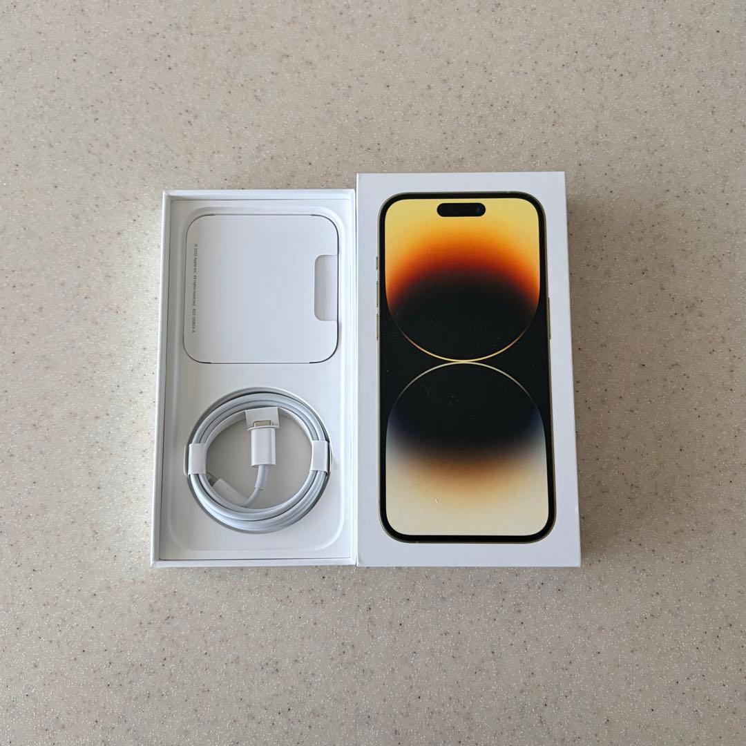 【美品】Apple iPhone 14 Pro ゴールド 512GB