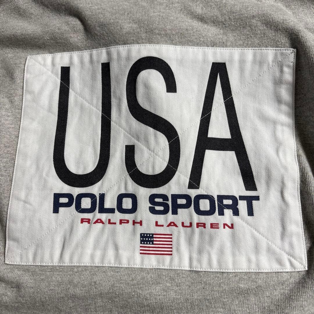 美品 90s POLO SPORTS ポロスポーツ ラルフローレン ラガーシャツ