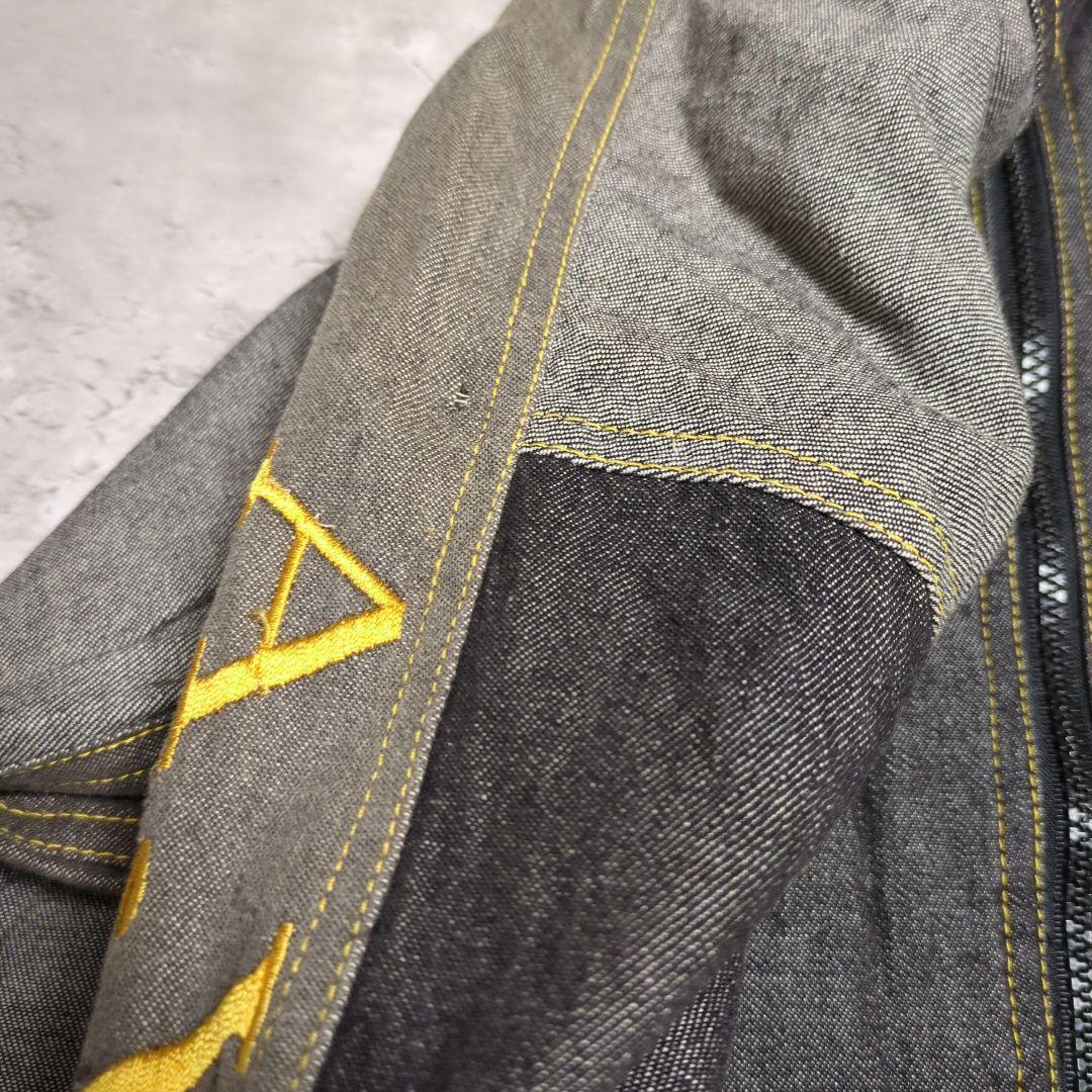 【90s_vintage】A.VERSACE シャンブレー刺繍Jacket