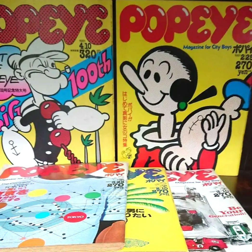 POPEYE ポパイ 雑誌 創刊 増刊 連番 計105冊 昭和雑誌 レトロ雑誌