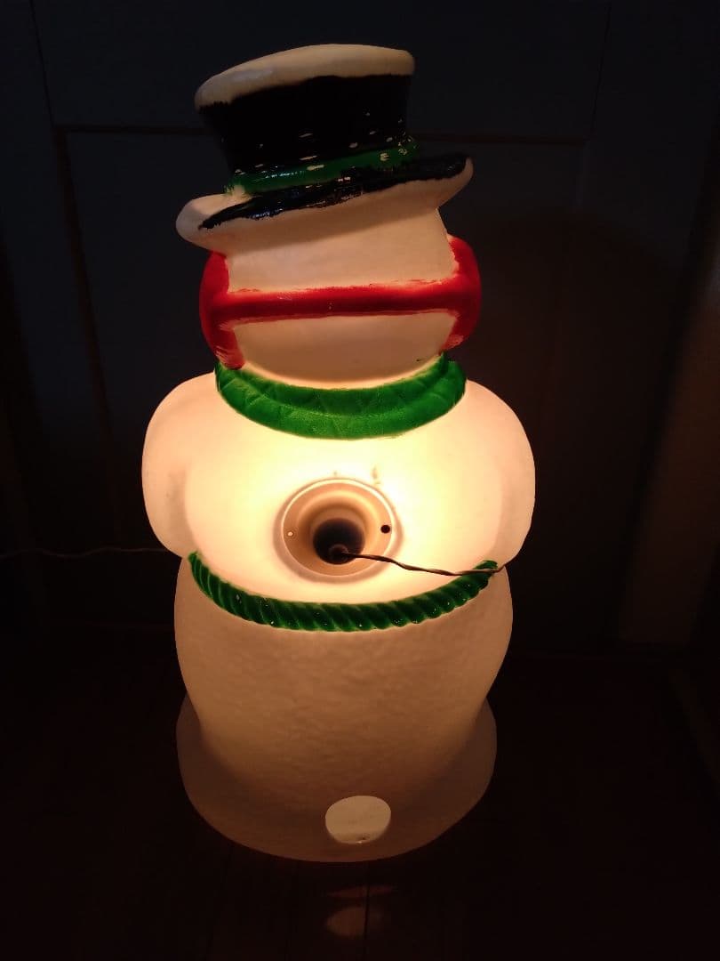 ブローライトスノーマン　レトロ　クリスマス　イルミネーションスノーマン　雪だるま