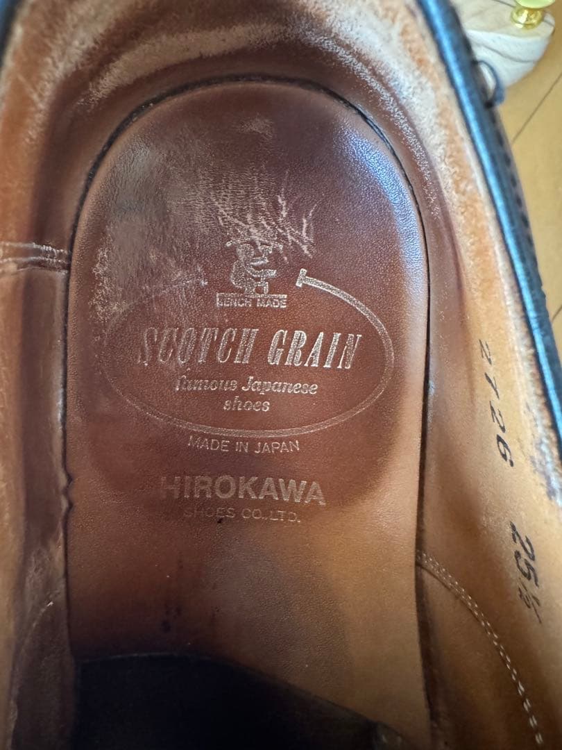 スコッチグレイン 2726 シャインオアレイン ストレートチップ 内羽根