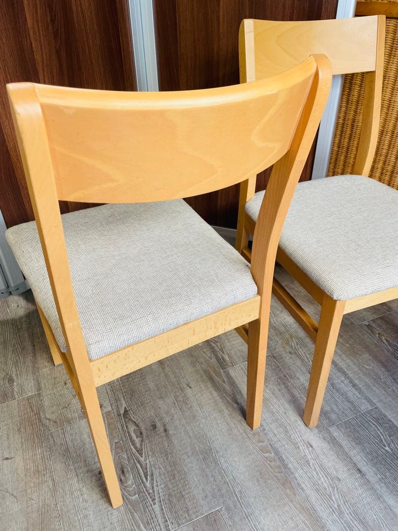 ニトリ　シンプルモダン ダイニングチェア 2脚セット