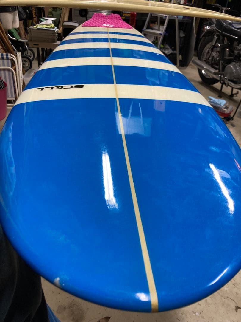 SCELL ファンボード 6'8\" PU 青白 ミッドレングス　初心者