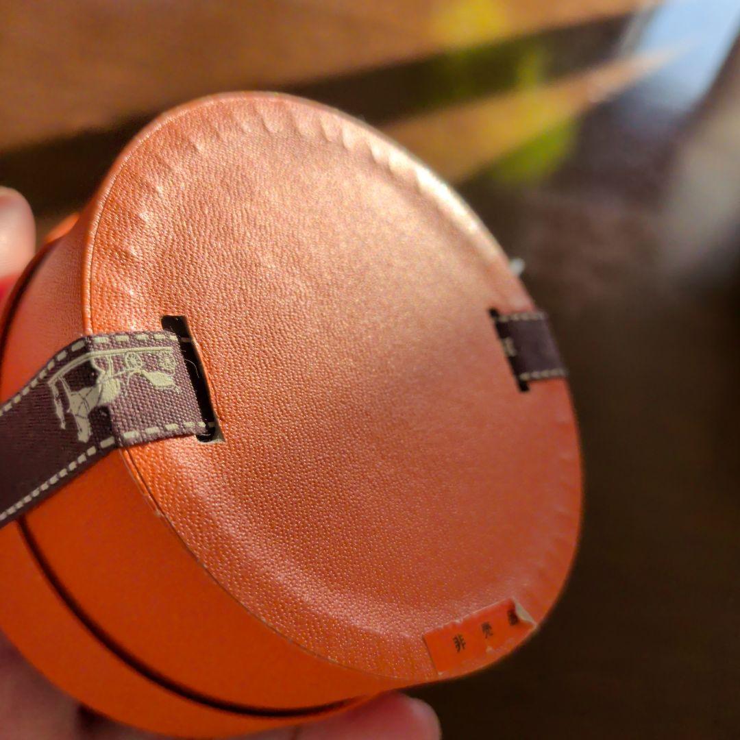 エルメス　HERMES 　非売品　オルゴール　 手巻き　リボン付き丸型