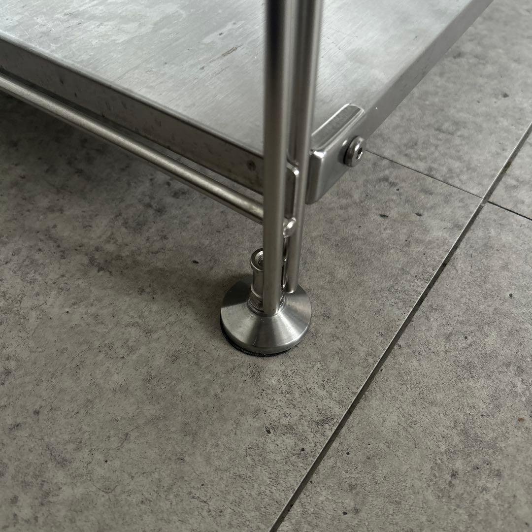 【むさこ様】 無印良品ステンレスユニットシェルフ　大　ワードローブバー付き