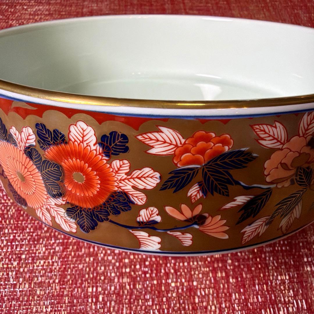 ー有田焼ー 【極美品】 日肥其泉作 昭和年製 極錦金彩古伊万里 陶器三段重