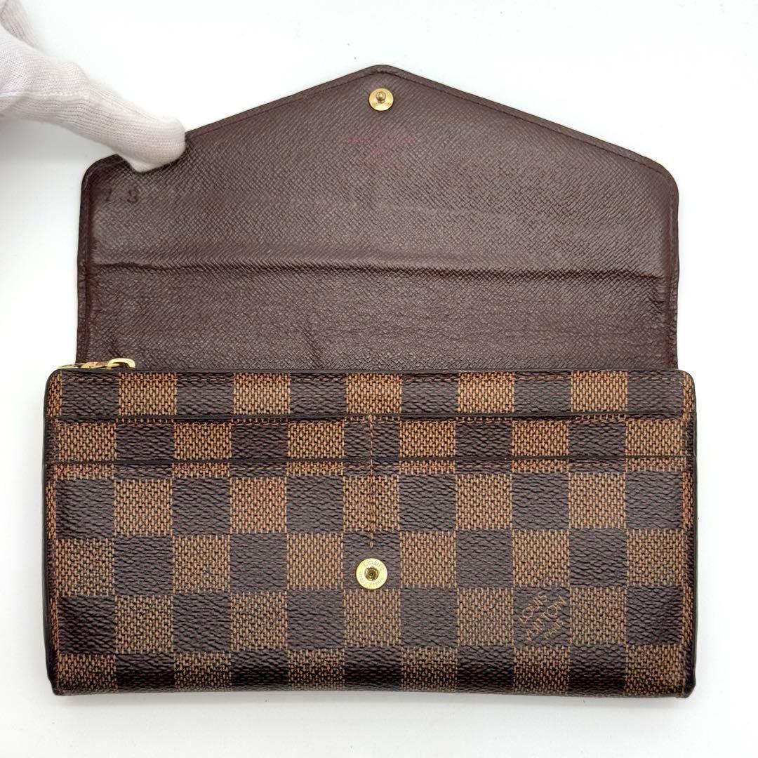 【新型】　ルイヴィトン　ダミエ　ポルトフォイユ　サラ　長財布　現行　財布　人気