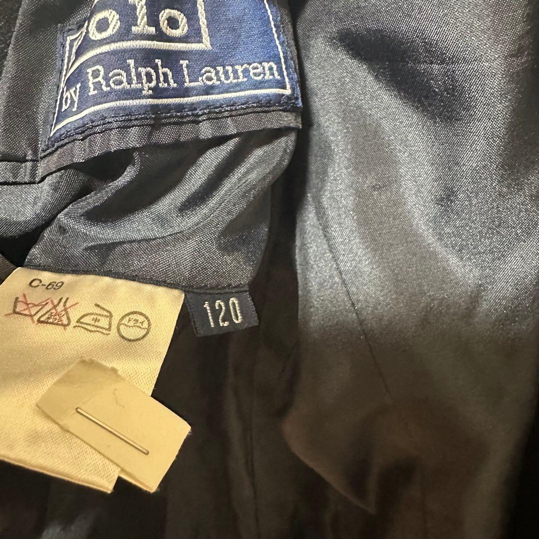 ラルフローレン　キッズ　セットアップ　3点セット　シャツ　紺ブレ　金ボタン