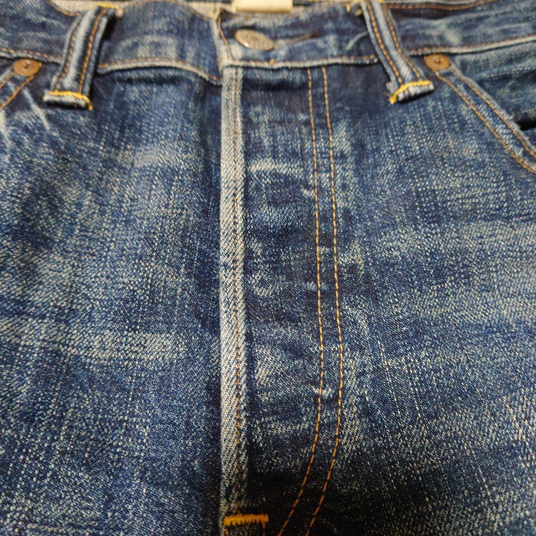 【極美品】RRL(ダブル アールエル) ユーズド加工ジーンズW32L32