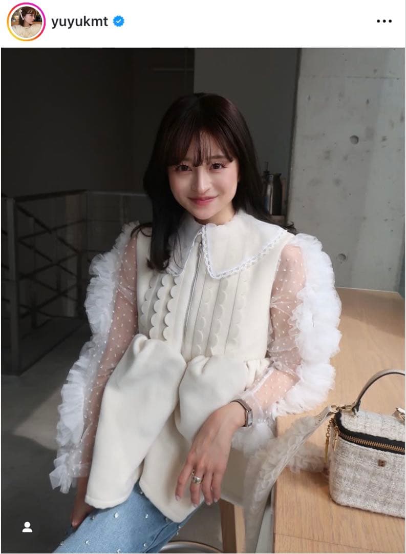 新品bibiy. CAMILLE SHEER TOP ホワイトチュールトップス