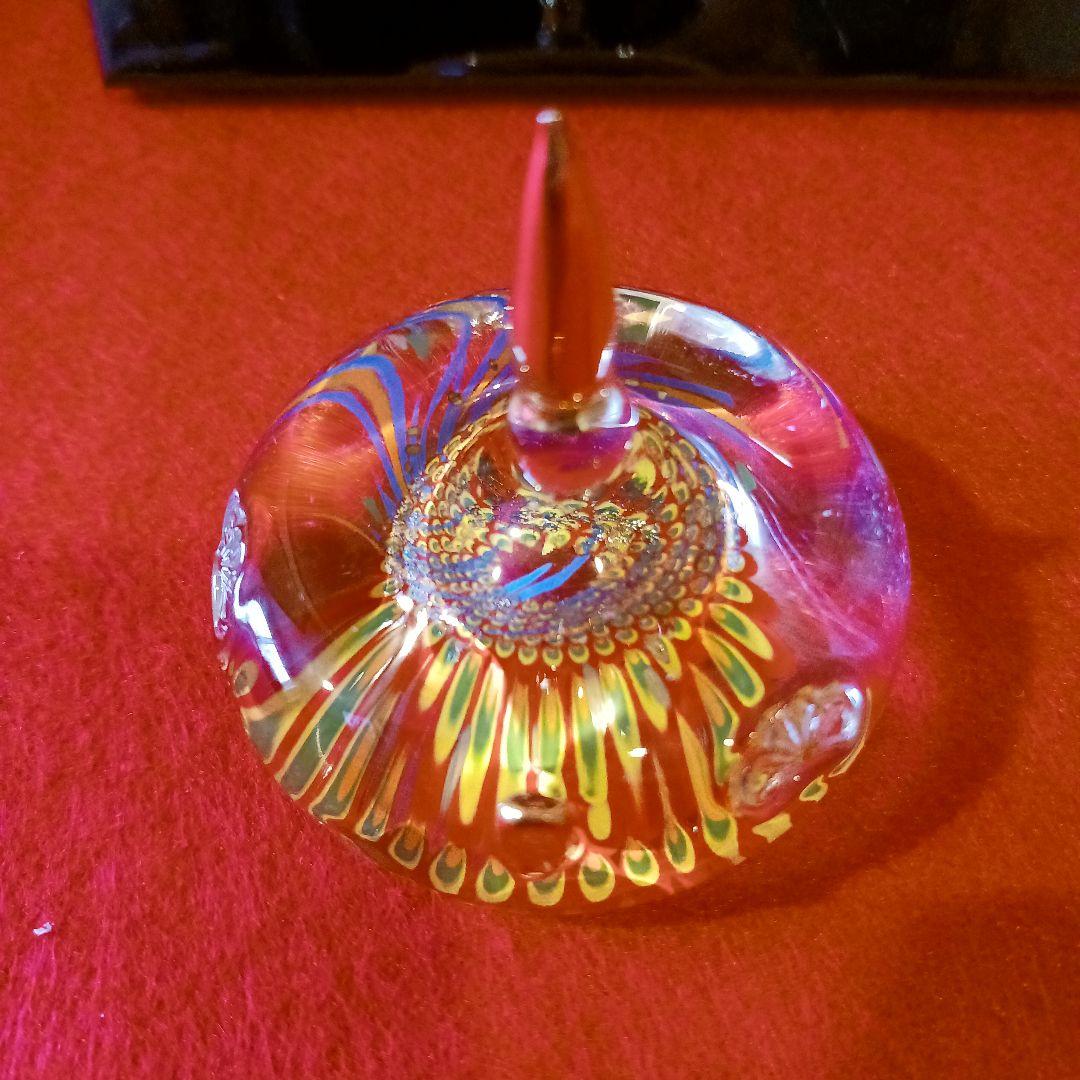 ガラス製 雛人形 ひな祭り ベネチアンガラスペーパーウェイト