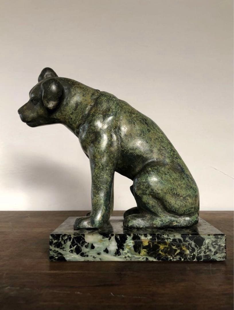 青銅 ビクター 犬の置物 日本ビクター株式会社 ニッパー 犬 VICTOR