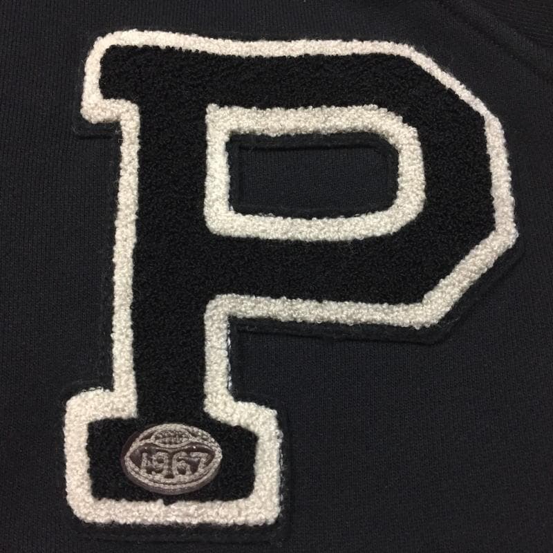 美品 US Ｍ ポロ ラルフローレン Pパッチ フリース ベースボールジャケット