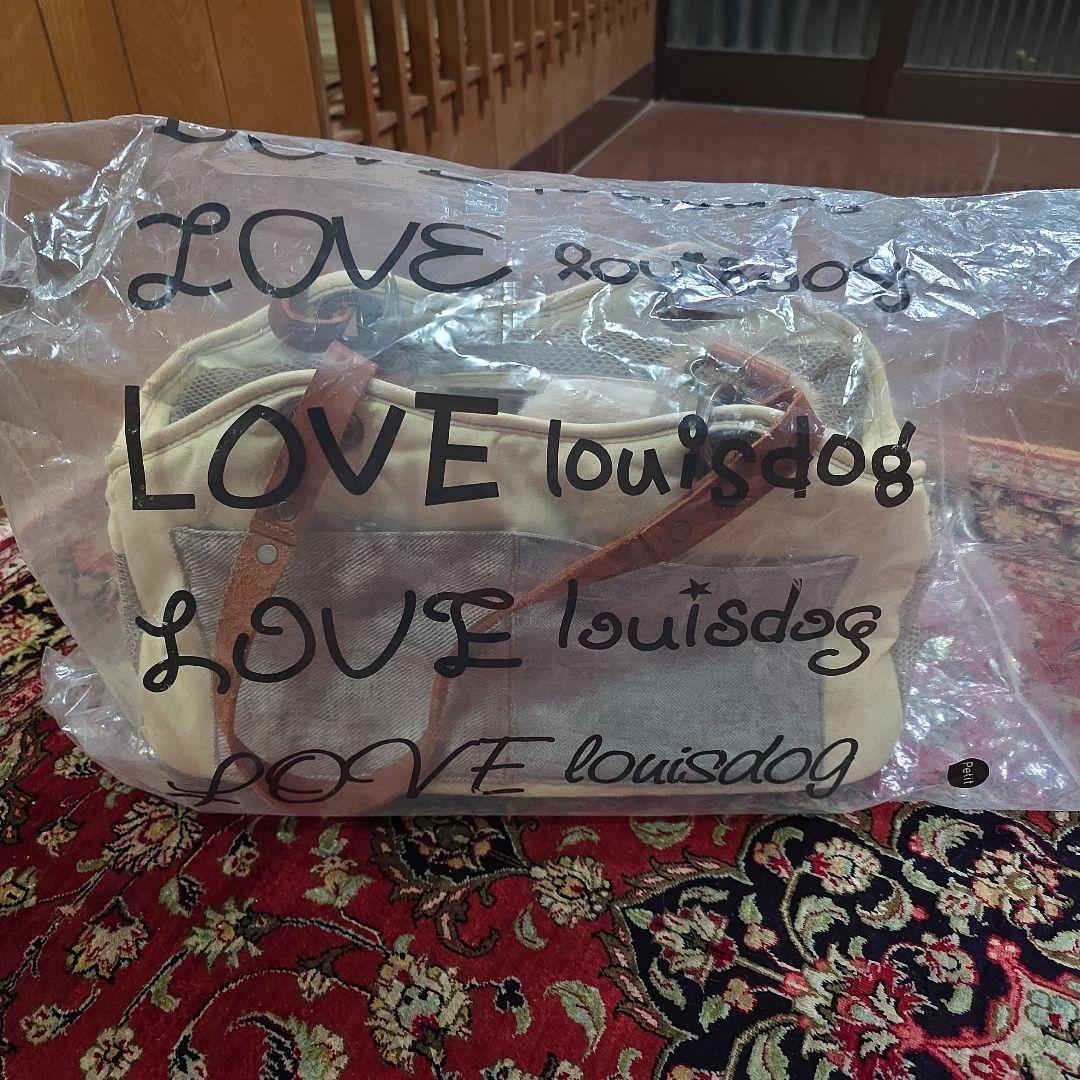 ✨希少✨LA発Louisdog高級ペットキャリーバッグ ファー取り外し可軽量通気