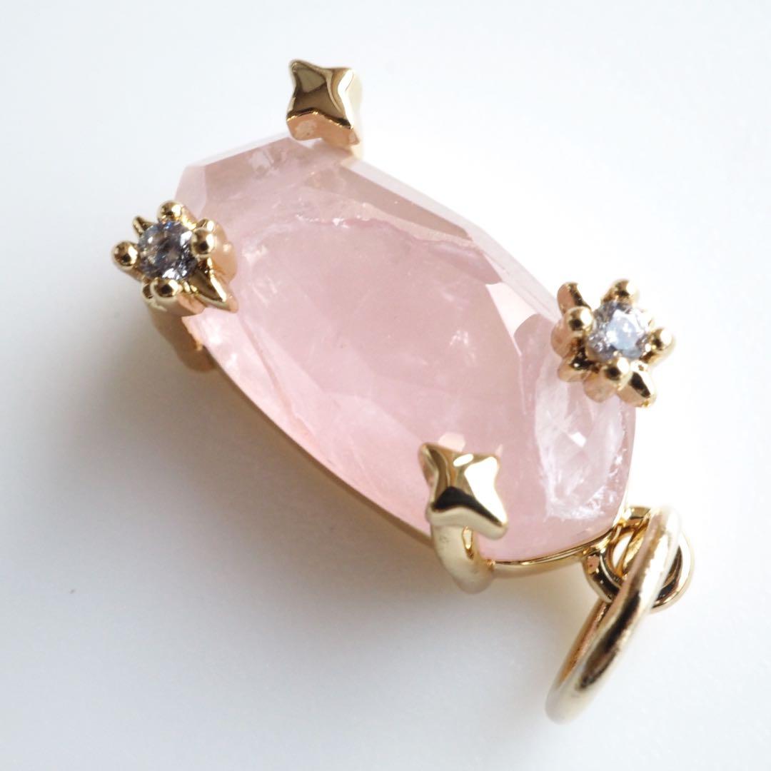 【Ruby】宝石質プレナイト×モルガナイトデザインブレスレット