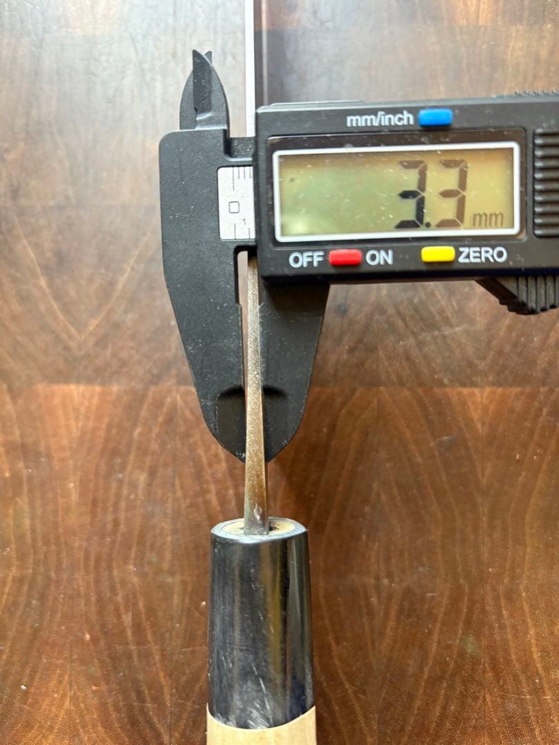 本家　稲葉屋　ダマスカス　墨流し　菜切　165mm 包丁　和包丁　白鋼　水牛朴柄