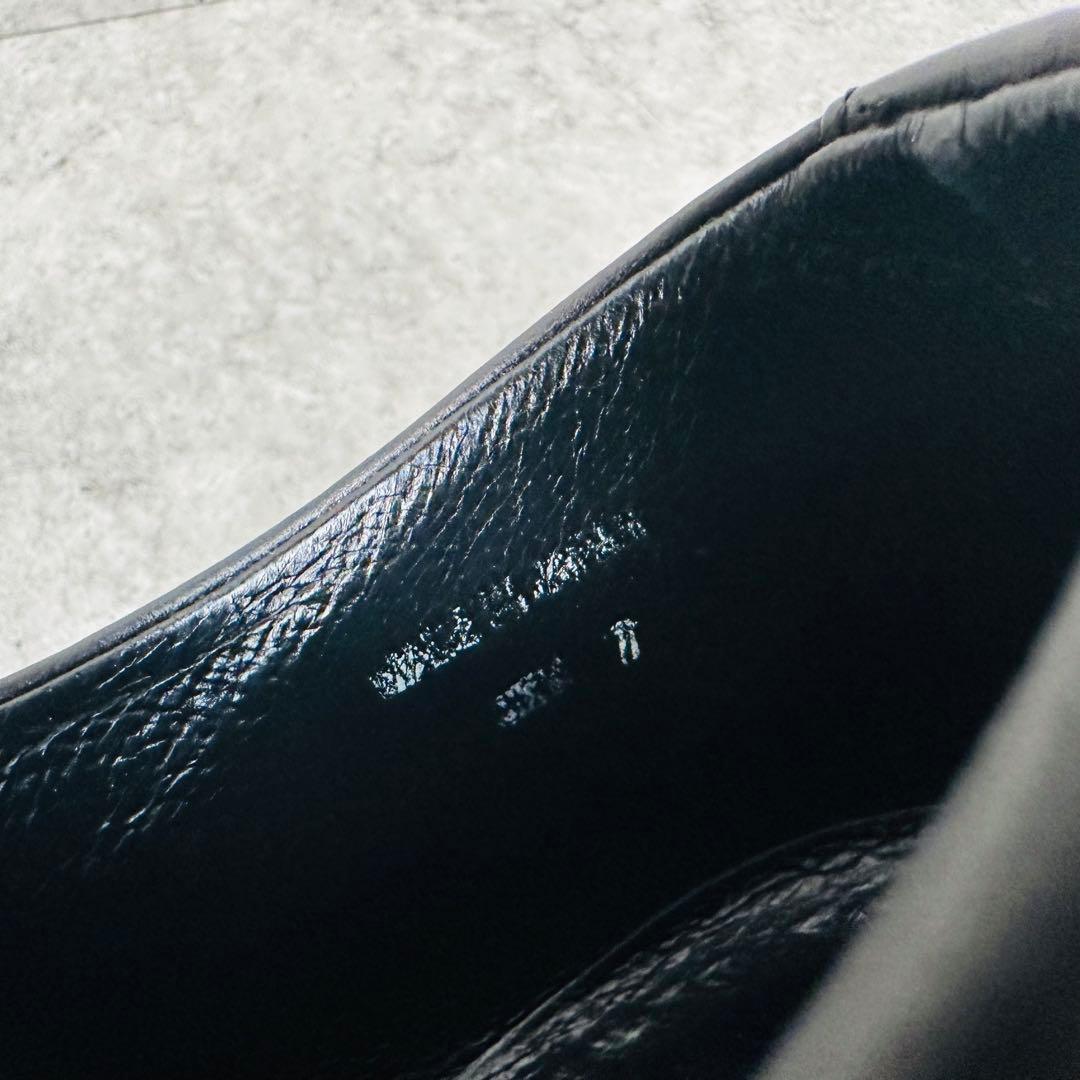 クーティープロダクションズ　ラザ　スリッポン　レザー ビブラムソール　革靴　黒