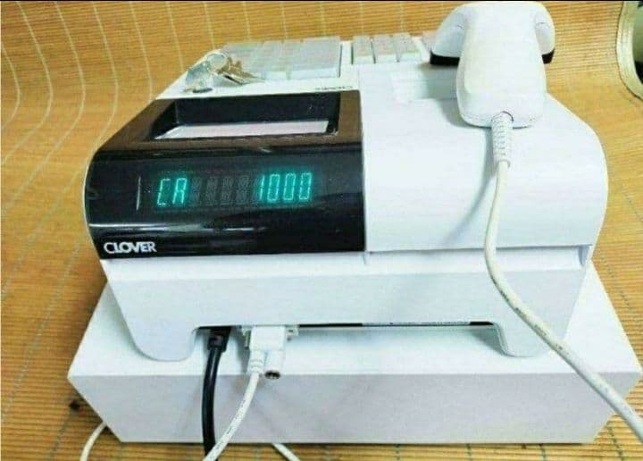 クローバーレジスター JET-670スキャナ付き　PC連携送料込　900733