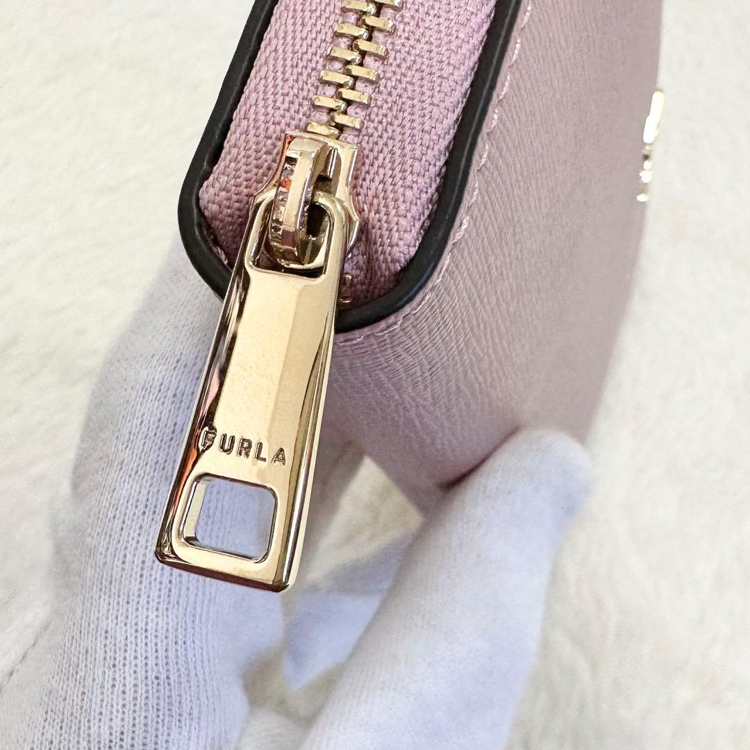 未使用級✨FURLA ラウンドファスナー 長財布 ウォレット カメリア 現行品