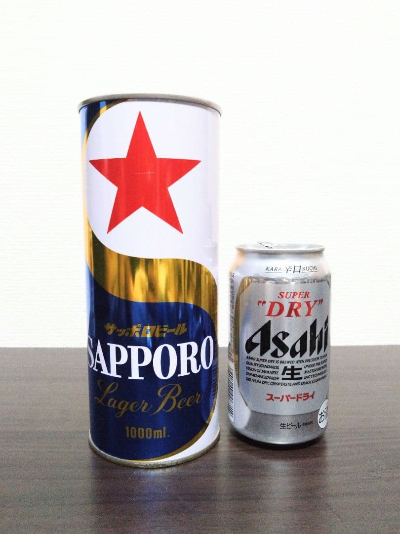 サッポロビール　空き缶　1000ml　自動販売機　見本　サンプル　【未開封】