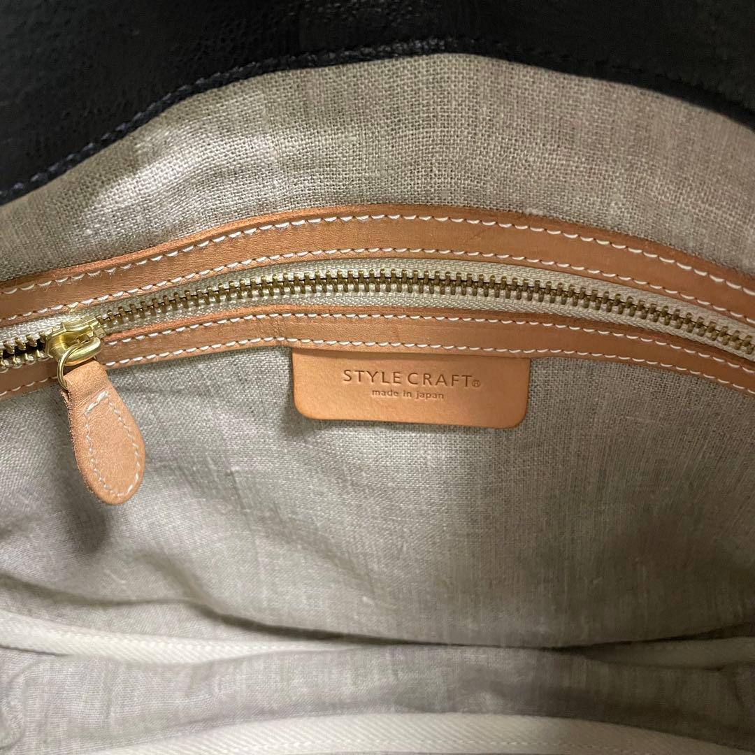 【未使用級✨】STYLE CRAFT ゴート ショルダーバッグ ブラック レザー