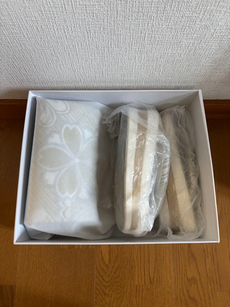 草履バッグセット　厚底　白　ホワイト