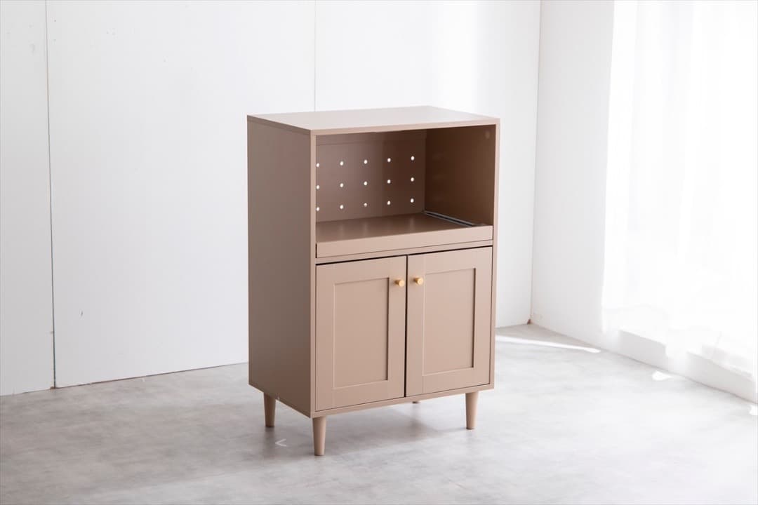 【送料無料】【幅60cm】Calan レンジ台 キッチン収納 コンセント付き