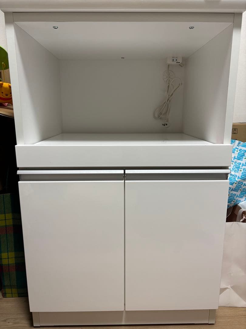 【モチちゃん】ニトリ　食器棚　キッチンボード　レジューム幅60