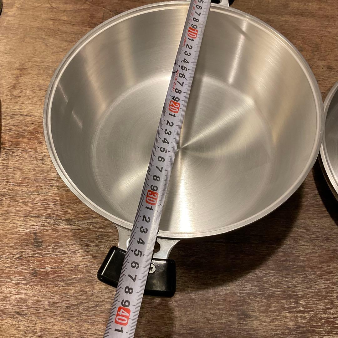 希少 Lサイズ 未使用品！KING 無水鍋 両手鍋 ムスイ 直火専用 ガス 28