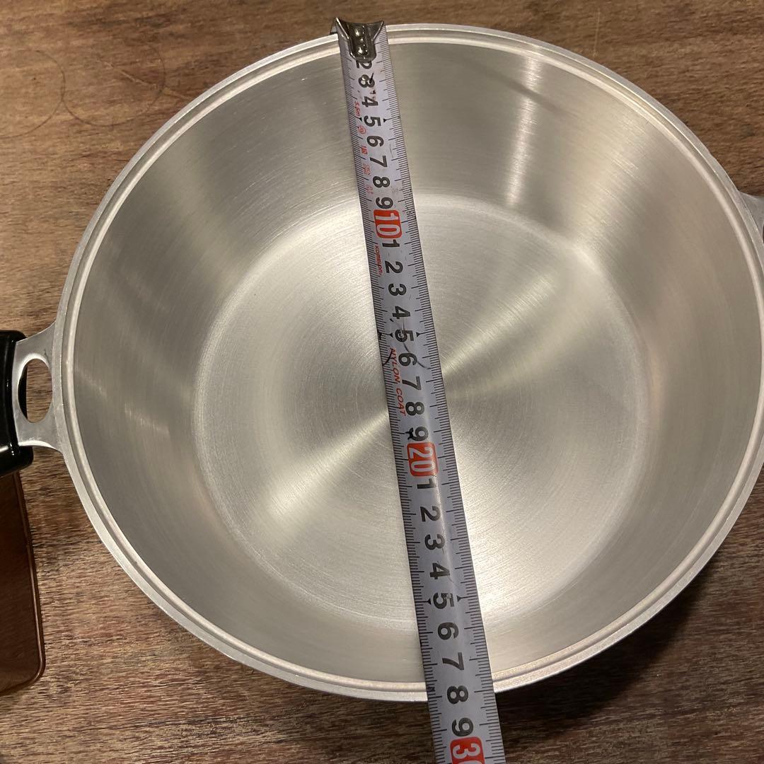 希少 Lサイズ 未使用品！KING 無水鍋 両手鍋 ムスイ 直火専用 ガス 28