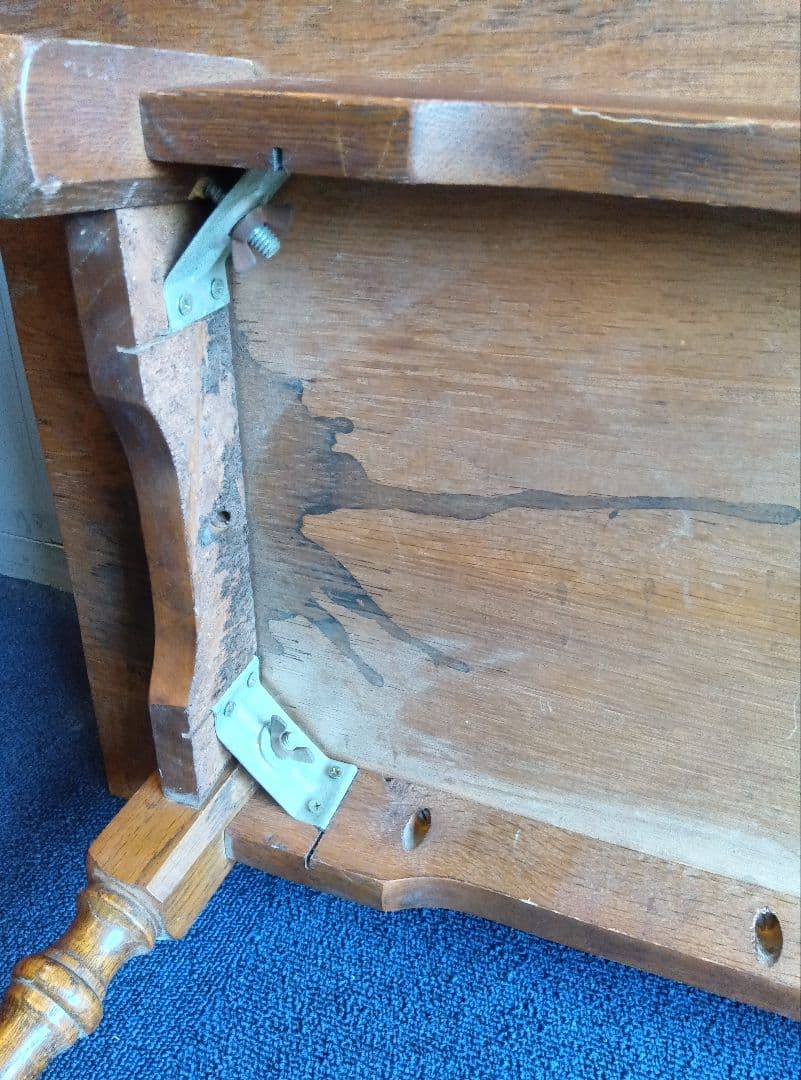 木製長方形テーブル　レトロ　ヴィンテージ